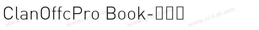ClanOffcPro Book字体转换